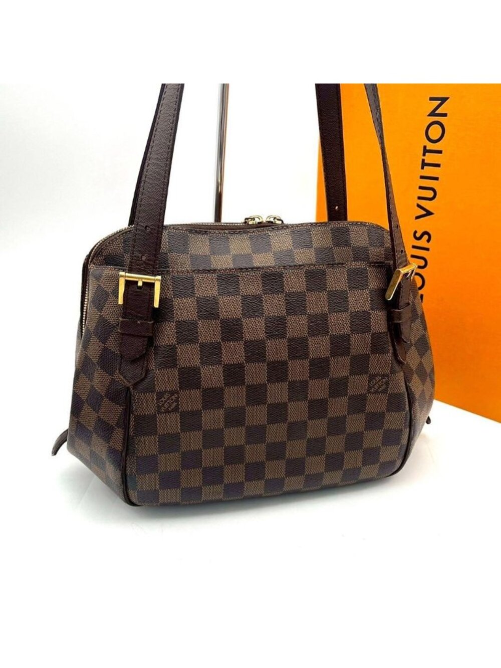 Louis Vuitton Damier Ebene Belem MM Tote - Picture 2 of 9